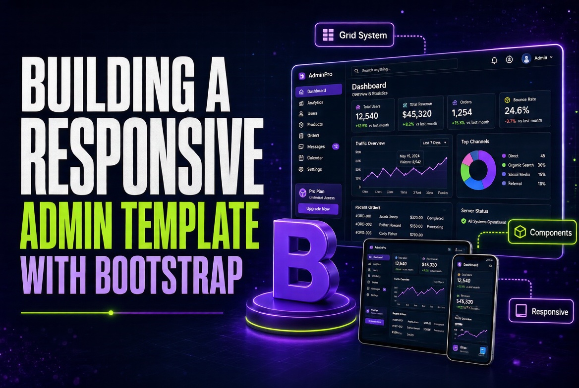 Building a Responsive Admin Template with Bootstrap